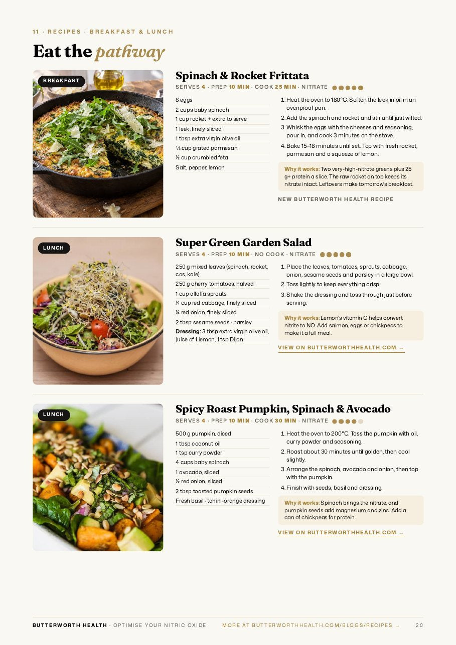 High-nitrate recipes